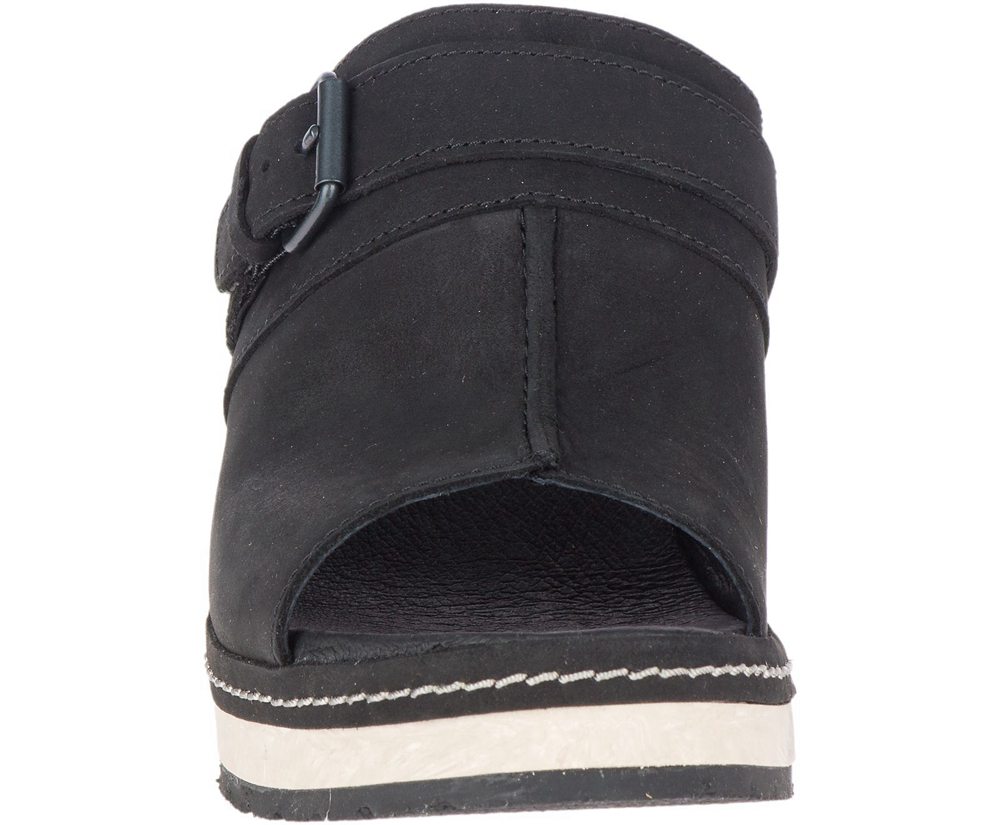 Sandálias Senhora - Merrell Halendi Slide - Pretas - DNC175380